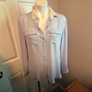 LOFT blue button down worth it casual shirt